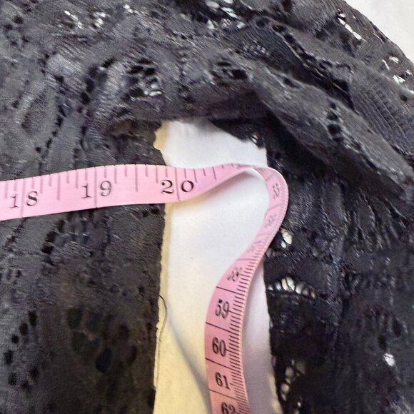 Lilly Pulitzer Jacelynne Lace Top Women’s M Black Long Sleeve Blouse - Picture 10 of 11